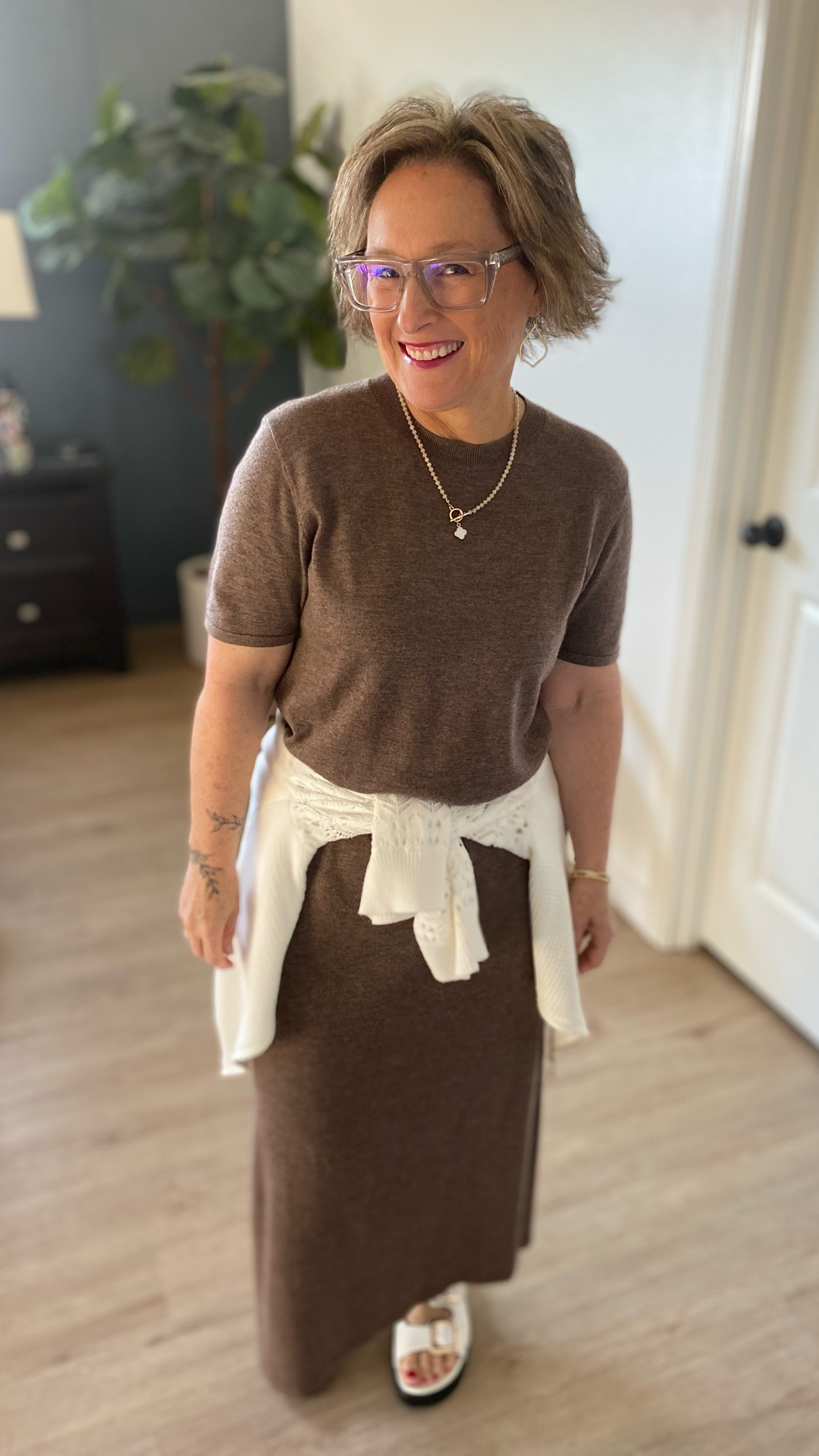 The full coverage, lightweight dress and cardigan 

#LTKFallSale #LTKPetite #LTKOver40