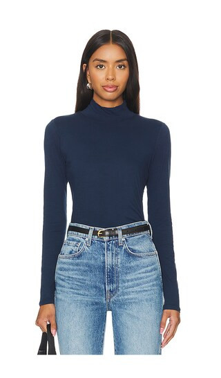 Velvet by Graham & Spencer Nadene Turtleneck in Navy. - size L | Revolve Clothing (Global)