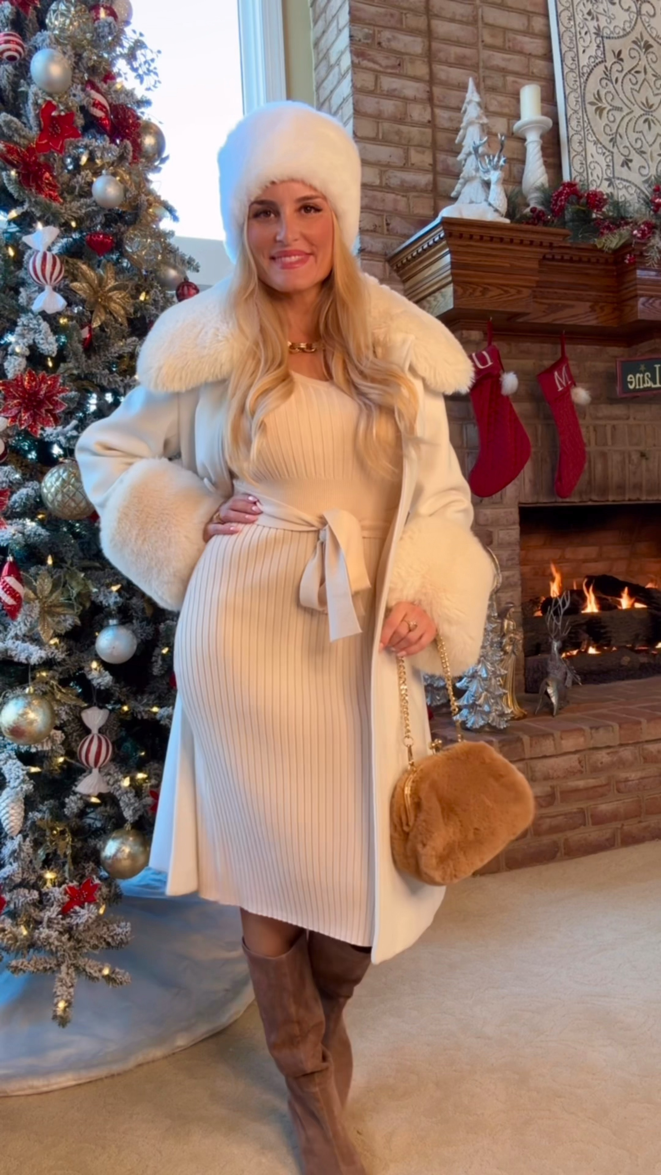 Help me style my gorgeous new sweater dresses from @newshows.us on Amazon! 🙌🏼👗 #Ad The fabric is soft, thick and luxurious - these dresses will keep you so cozy this winter! ❄️💕 Both dresses come in several beautiful colors, including dark red and green for the holidays! ♥️🎄 They are available on Amazon Prime for fast shipping that will arrive before Christmas! 👏🏼👏🏼 These dresses would make a fabulous gift or a perfect outfit for Christmas Eve & Christmas Day 🎁🌟 

#holidayoutfitinspo #holidayoutfit #christmasoutfit #christmasdress #holidaydresses #Winterdress 

#LTKHoliday #LTKSeasonal #LTKGiftGuide