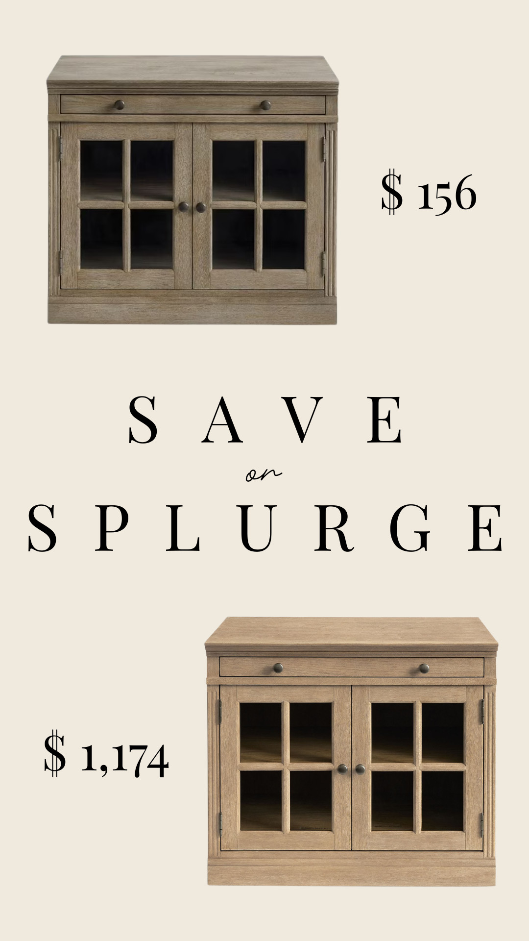 Save or Splurge Accent Cabinet!

furniture, home decor, interior design 

 #Walmart #PotteryBarn #LTKHome #LTKSaleAlert