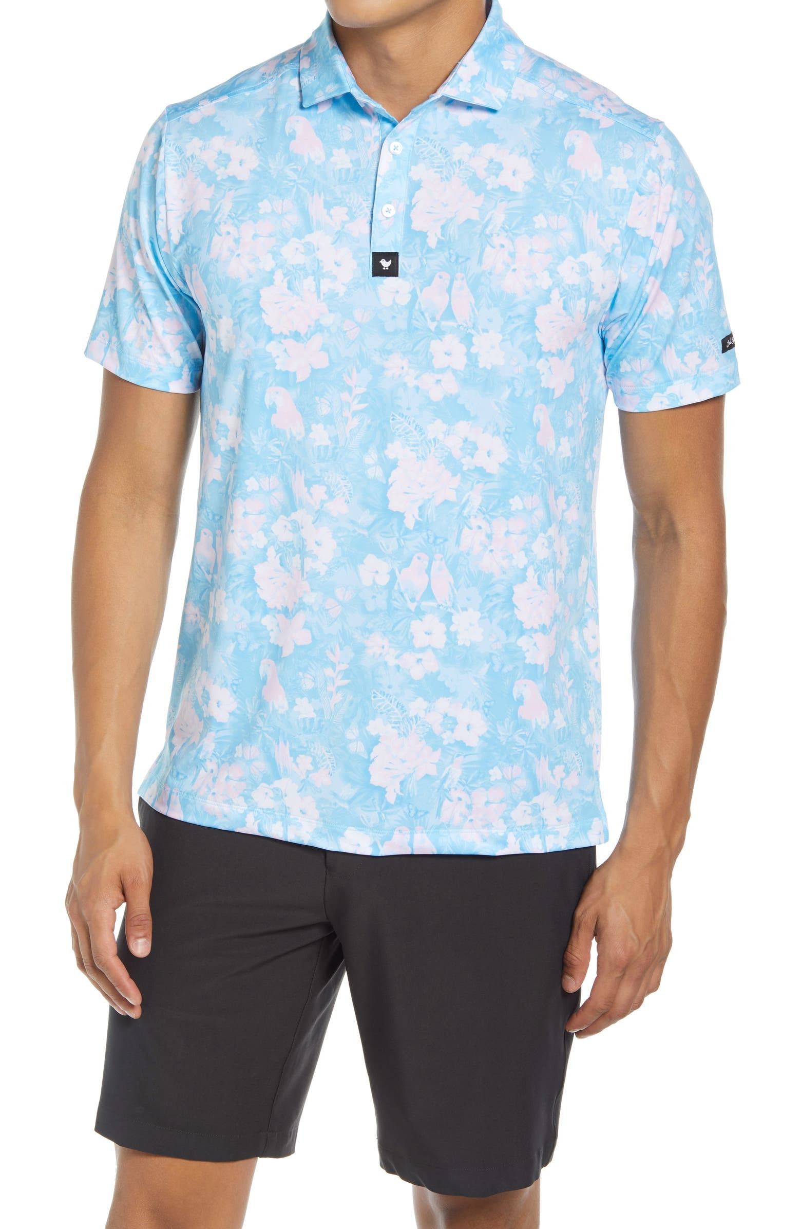 Rainforest Rascal Floral Performance Golf Polo | Nordstrom
