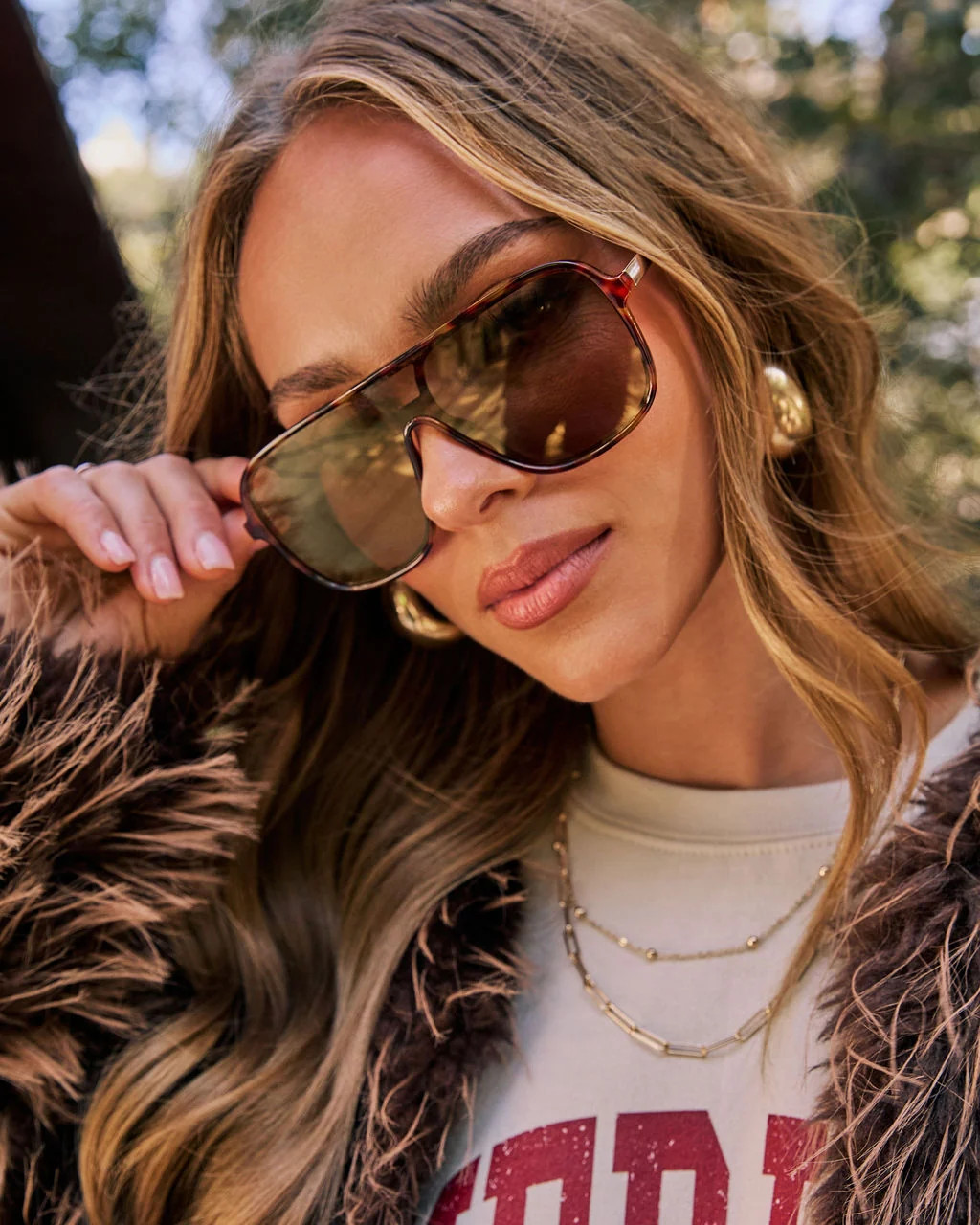 Alto Tortoise Shell Aviator Sunglasses Tortoise / O/S | VICI