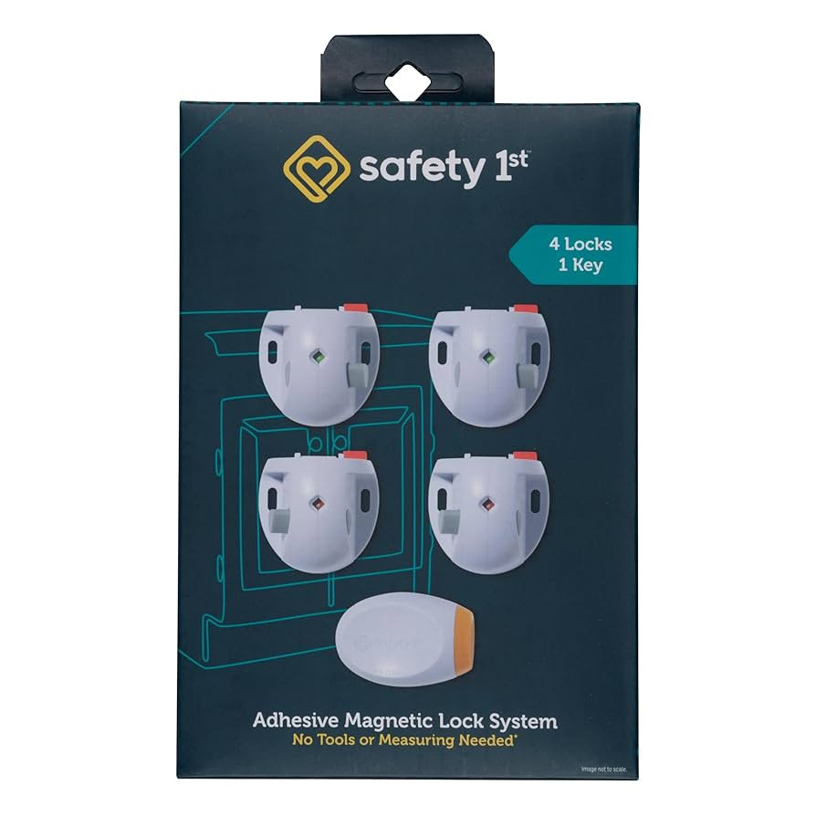 Safety 1st Adhesive Magnetic Lock System, 4 Locks And 1 Key | Amazon (US)
