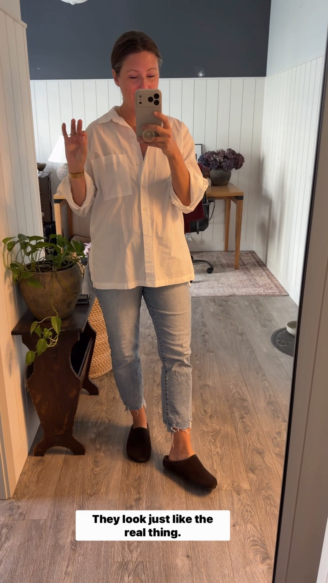 The Steve Madden Fern Brown Suede are the perfect The Row Hudson Slide dupes — and they are SO good. True to size and comfortable right out of the box, they give the same minimalist, elevated vibe as the originals without the luxury price tag. With that rich brown suede and a sleek, understated silhouette, they pair effortlessly with denim, linen trousers, or a simple summer dress. If you love that neutral, timeless slide look but don’t want to spend designer prices, the Steve Madden Fern Brown Suede slides are a total winner — fit true to size and feel just elevated enough. Linked both here. @Steve Madden US @Steve Madden CA #ad

#LTKOver40 #LTKootd #LTKSaleAlert