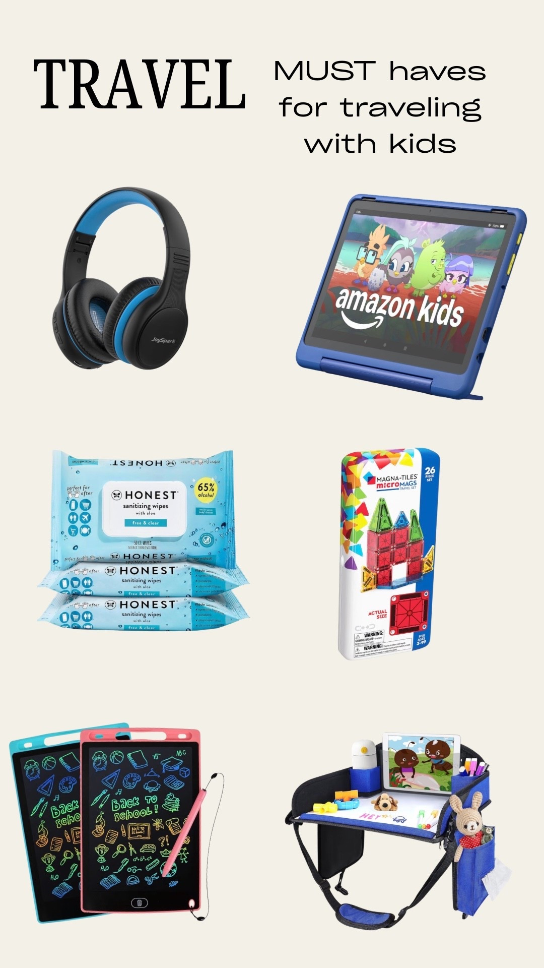 Traveling with kids doesn’t have to be chaotic ✈️ These are our go-to must-haves for flights, road trips, and everything in between—tested, mom-approved, and actually keep little hands busy. Linked all my favorites here 🤍