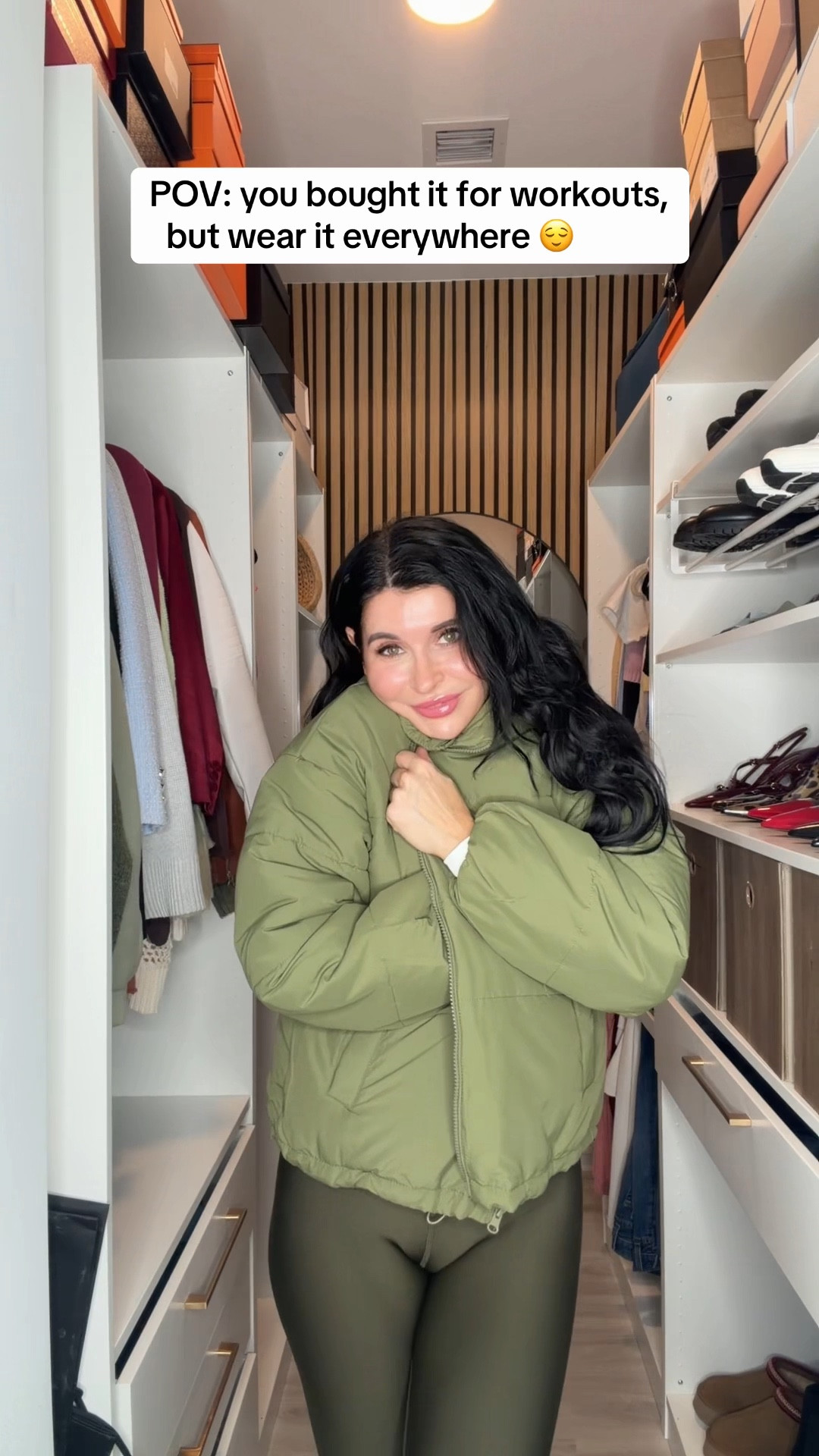 Olive green fall winter puffer jacket!

#LTKWorkwear #LTKFindsUnder50 #LTKActive