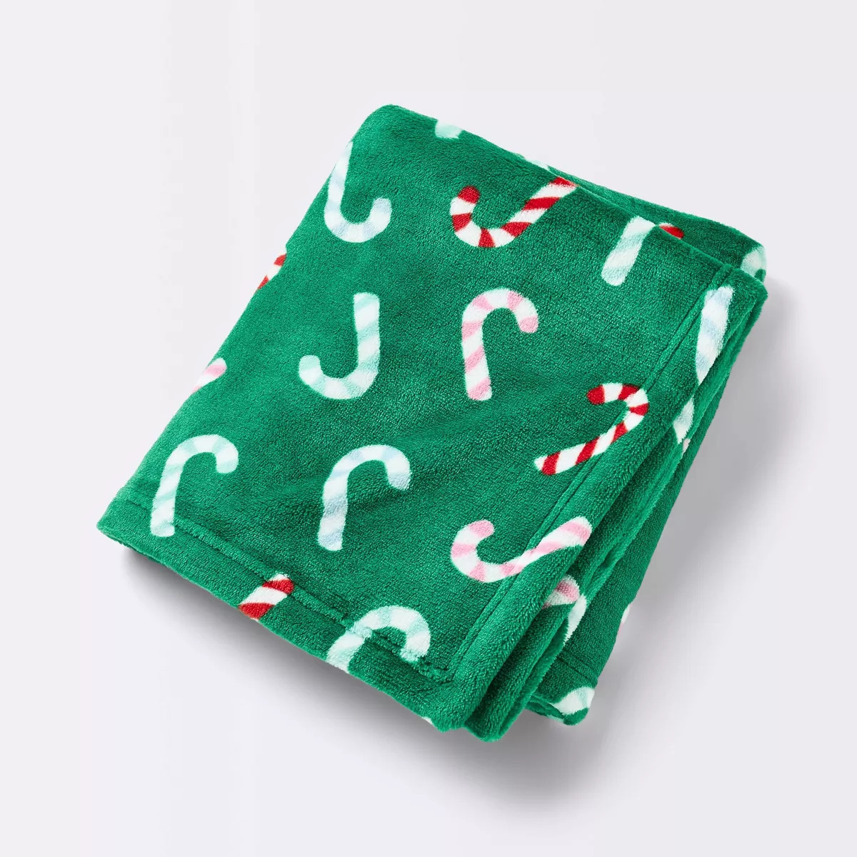 Holiday Candy Canes Plush Blanket - Cloud Island™ | Target