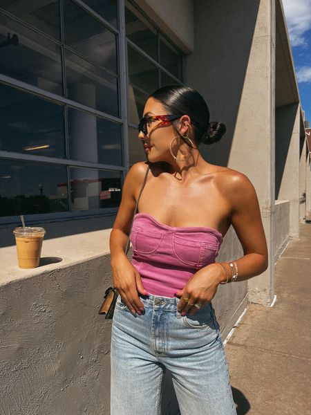 Linking this under $100 pink denim top from revolve I wore a couple summers ago! It’s still available and perfect for festival season 

Tube top
Denim outfit 
Wide leg denim 



#LTKfindsunder100 #LTKSeasonal #LTKFestival