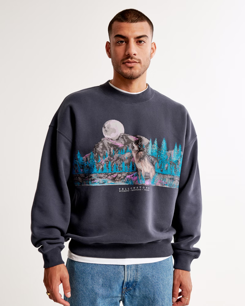 Yellowstone Graphic Crew Sweatshirt | Abercrombie & Fitch (US)