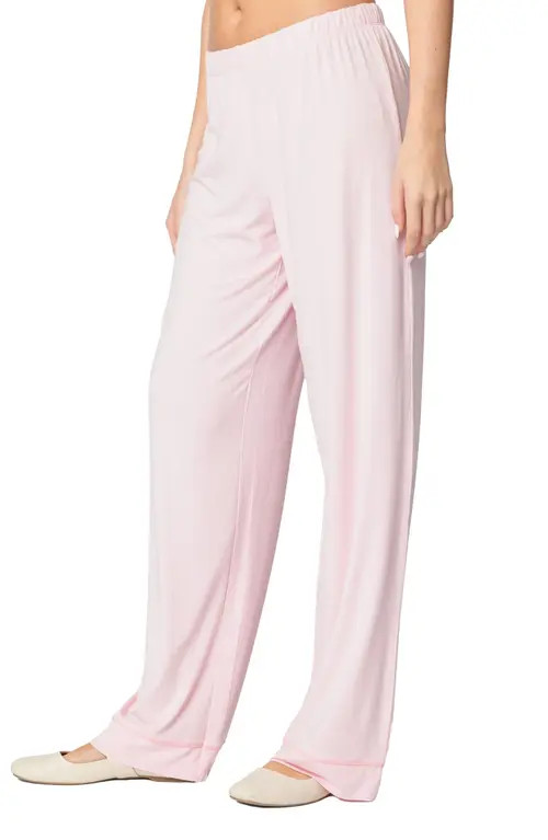 EDIKTED Jeanette Lounge Pants in Light-Pink at Nordstrom, Size X-Small | Nordstrom