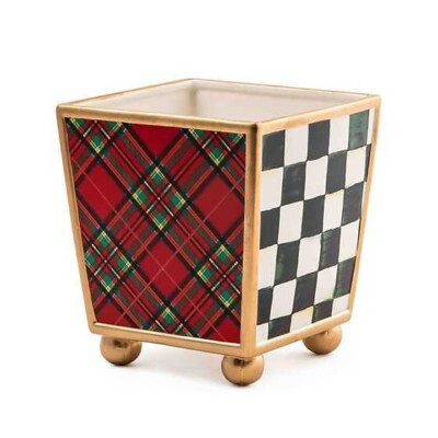 NIB MacKenzie-Childs TARTASTIC CACHEPOT So Classic and Festive! New In Packaging | eBay US