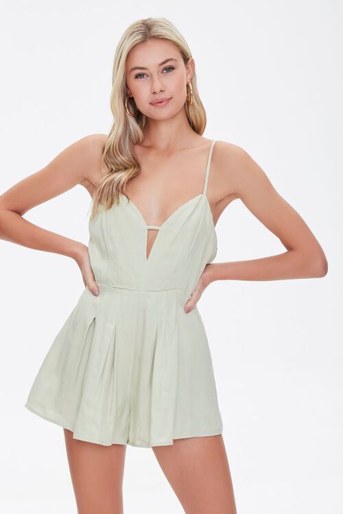 Plunging Cami Romper | Forever 21 (US)