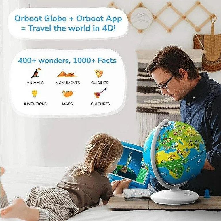 PlayShifu Educational Globe for Kids - Orboot Earth (Globe + App) Interactive AR World Globe | 40... | Walmart (US)