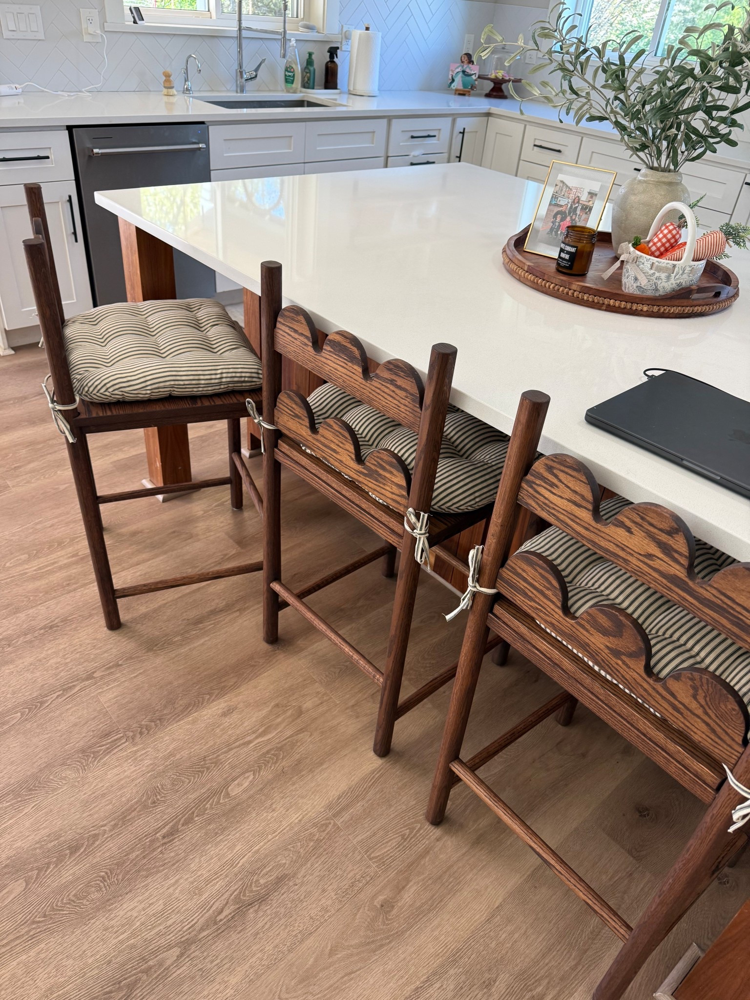 We had these bar chairs custom made but I found a super similar style on Etsy!

#LTKSaleAlert #LTKHome #LTKdayinmylife
