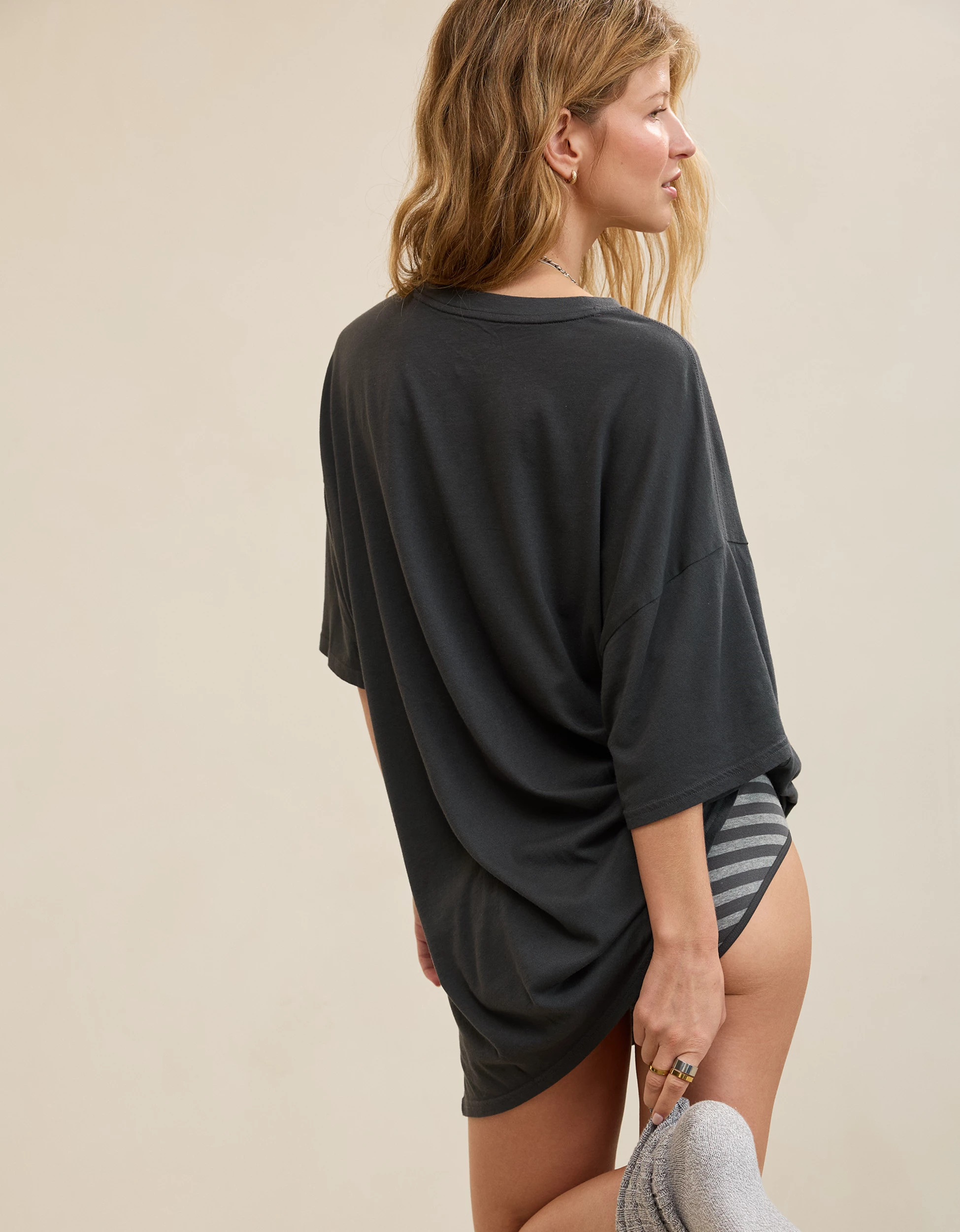 OVERSLEPT by Aerie Sleep Happens Night Tee | Aerie