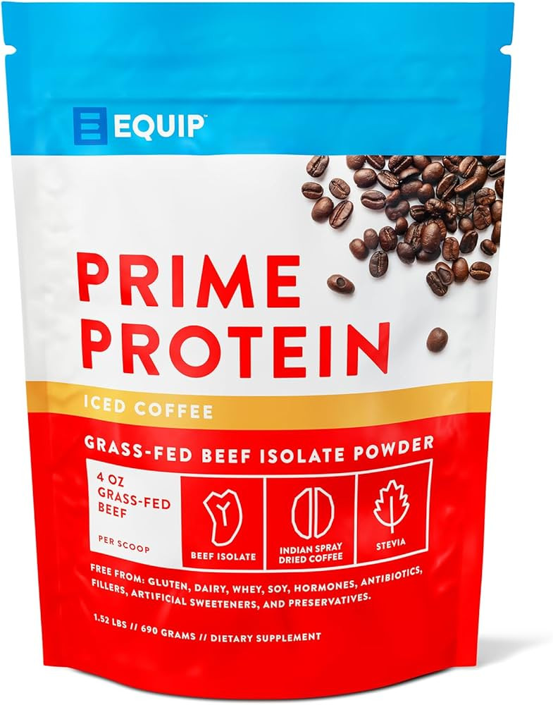 Equip Foods Prime Protein Powder | Clean, Grass Fed Beef Protein Isolate | Carnivore Protein Powd... | Amazon (US)