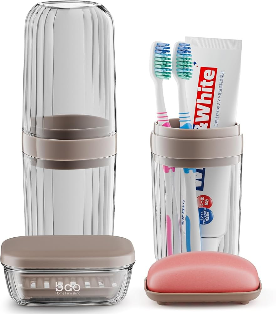 VITVITI Travel Soap Case Container, Portable Toothbrush Travel Case Dish Tray, 7.88 Inch Toothpas... | Amazon (US)