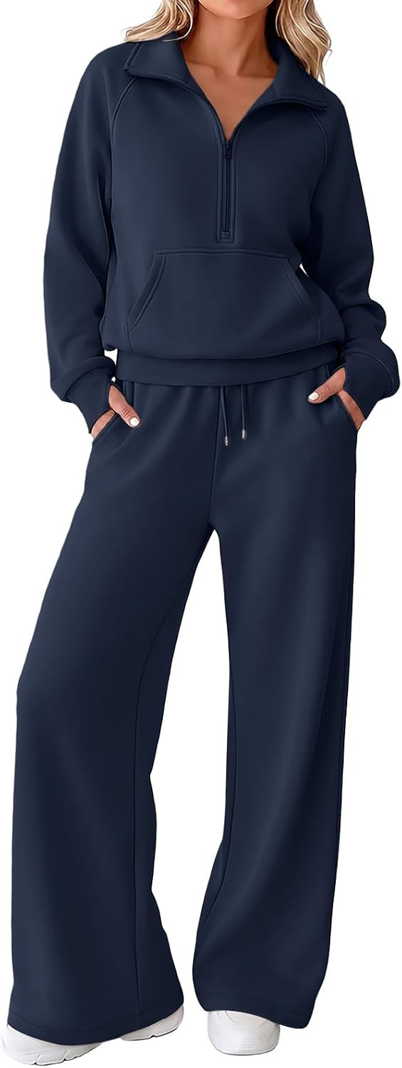 EFAN Women Sweatsuits 2 Piece Set Modal Blend Lounge Wear Fall Outfits | Amazon (US)