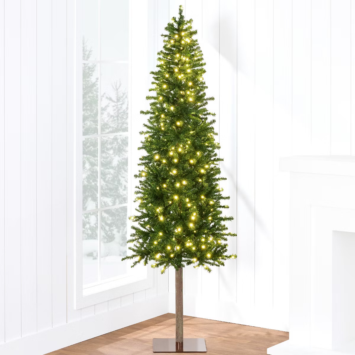 Best Choice Products Pre-Lit Pencil Alpine Christmas Tree Holiday Decoration w/ LED Lights, Stand | Target