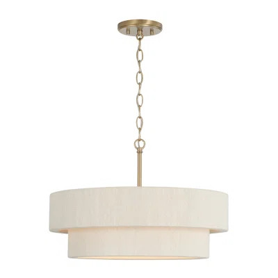 4 - Light Brass Drum Pendant | Wayfair North America