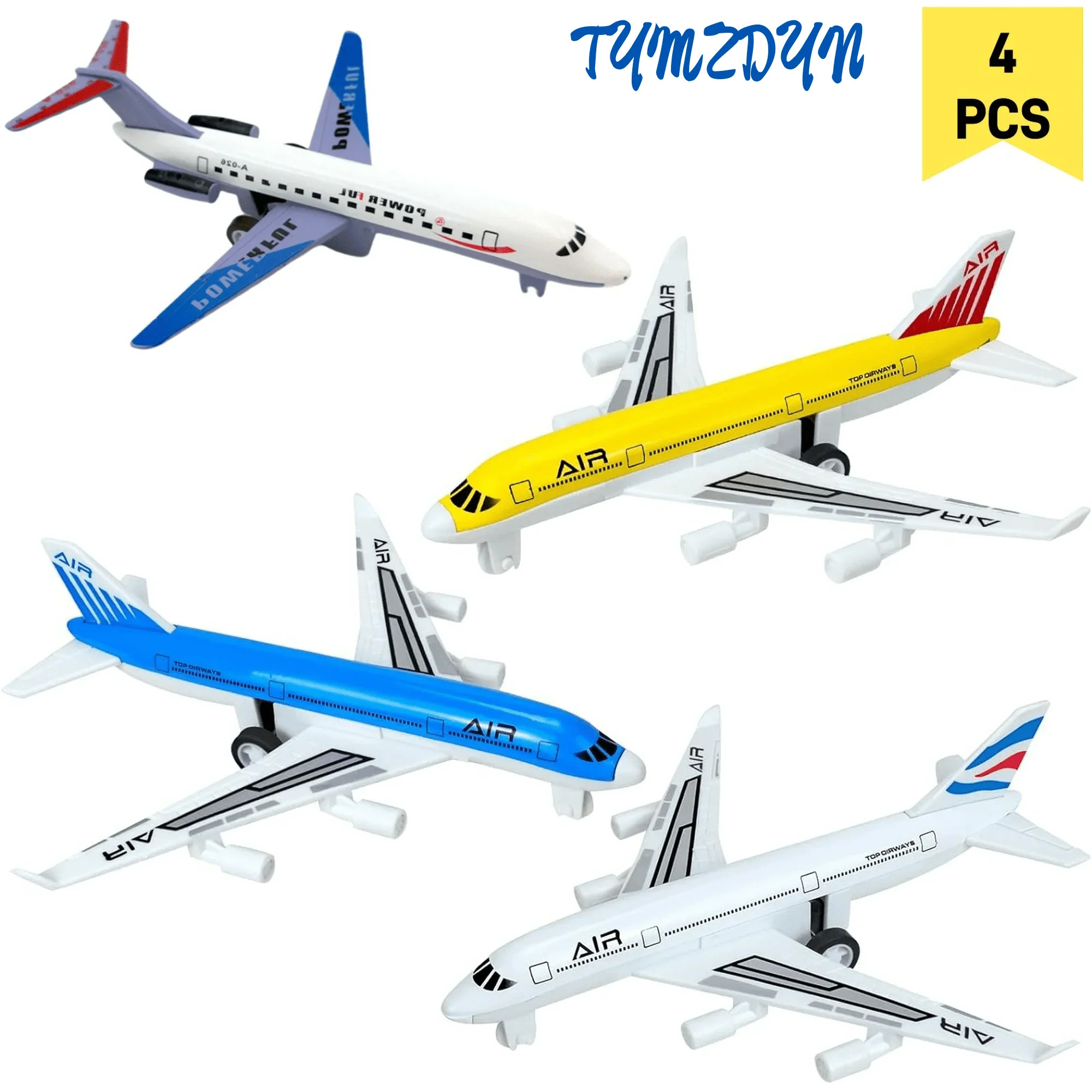 TYMZDYN Airplane Toys, Metal Plane Pull Back Airplane Toys for 3 4 5 6 Years Old Boys Girls, Die ... | Walmart (US)