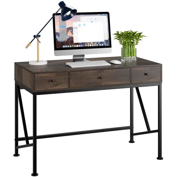 Spickard 41.7" Wooden Desk With Drawers | Wayfair North America