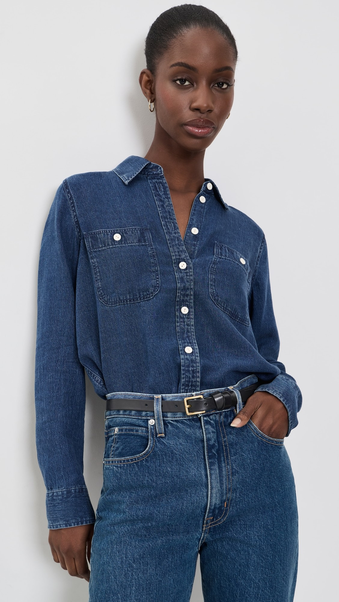Faherty Tried & Truechambray Classic Buttondown | Shopbop | Shopbop