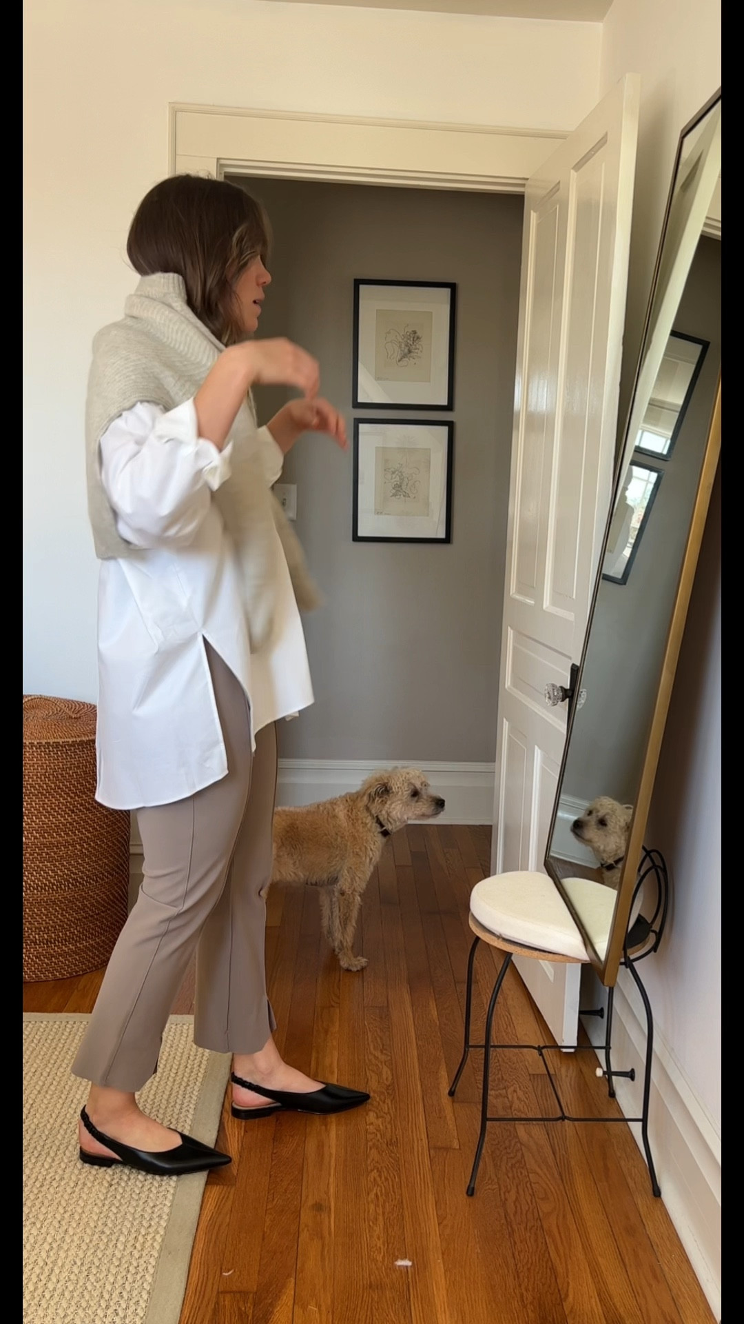 The layering sweater of my dreams. This Everlane gem is soft, the perfect shade of grey and oh so cozy. The black slingbacks are available on Amazon and such a great price. 

#LTKVideo #LTKSeasonal #LTKshoecrush