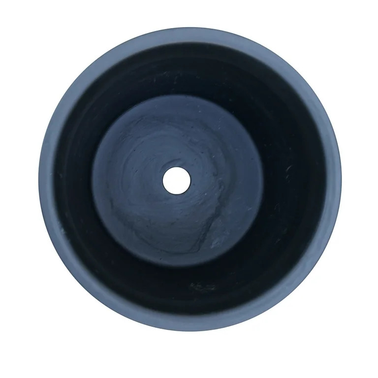 Better Homes & Gardens Pottery 6" Nikolaos Ceramic Planter, Black - Walmart.com | Walmart (US)