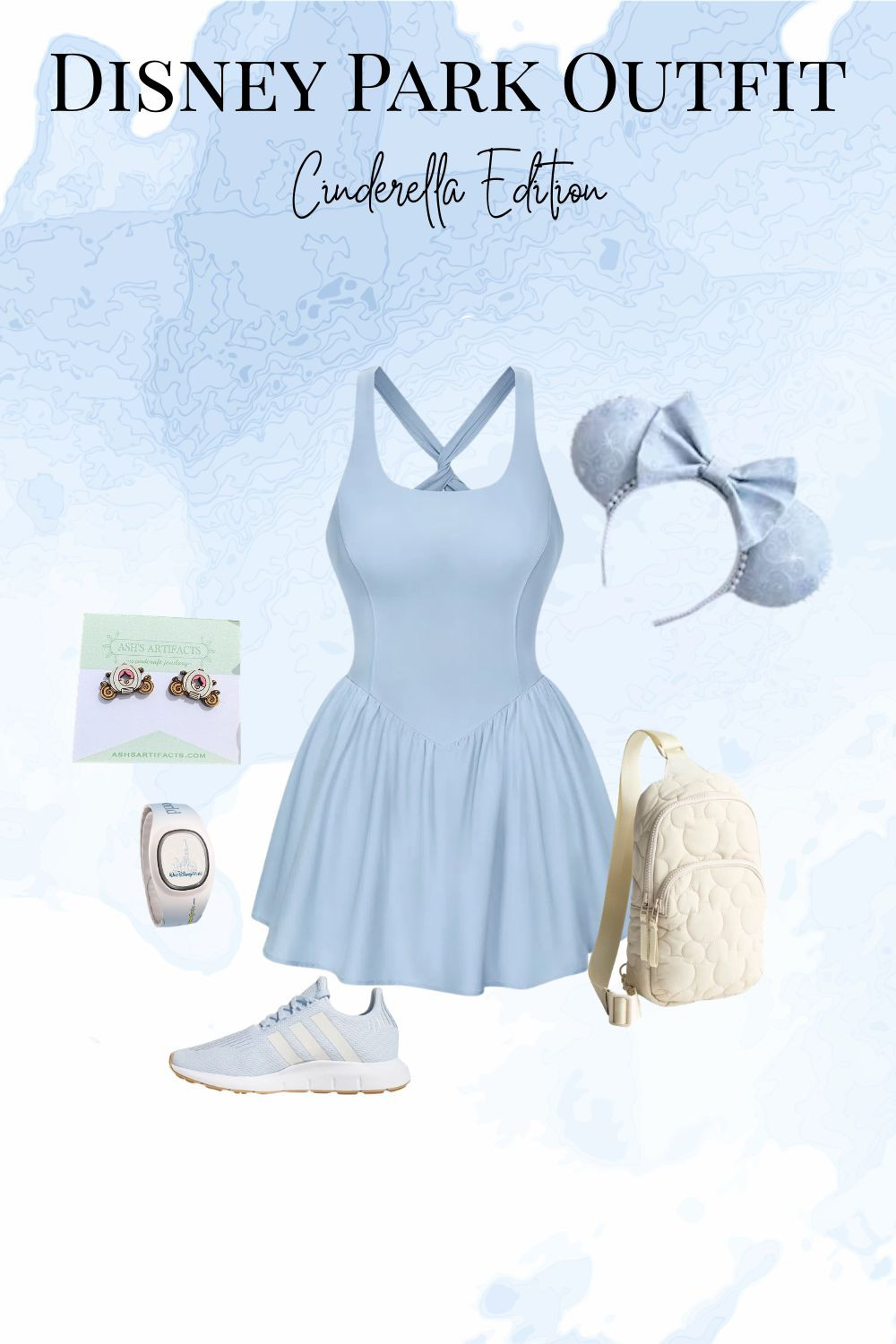 Cinderella Disney Parks outfit idea featuring a dreamy, princess-inspired look perfect for your next Disney trip. This Cinderella outfit aesthetic includes soft baby blue tones, pastel Disneybound styling, a twirly skirt, sparkly accessories, and elegant feminine details inspired by the classic Disney princess. Perfect for Disney World outfits, Disneyland outfit inspiration, princess Disneybound ideas, magical theme park fashion, and fairytale travel style. Pair this Cinderella-inspired look with glass slipper accessories, pearl details, satin bows, and comfortable walking shoes for a park-ready but magical vibe. Ideal for Disney adults, park outfit planning, character-inspired fashion, and Pinterest Disney outfit boards. A perfect blend of comfort and enchantment for a full day of park hopping while staying stylish, photo-ready, and on-theme.
 

 #LTKTravel
