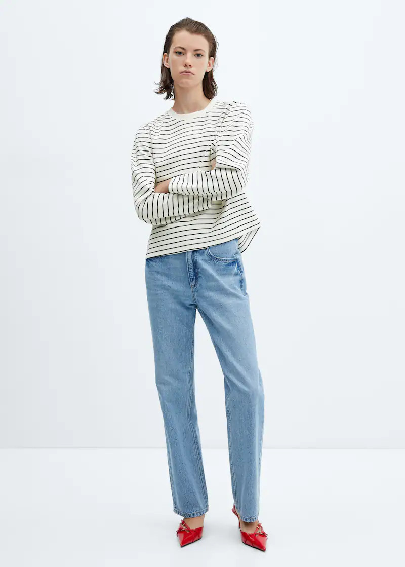 Gestreept sweatshirt | MANGO (NL)