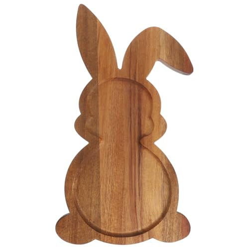 Easter Bunny Charcuterie Board: Farmhouse Bunny-Shaped Wooden Charcuterie Serving Platters Funny Wood Cutting Board for Easter or Spring Rustic Kitchen Decorative | Amazon (US)