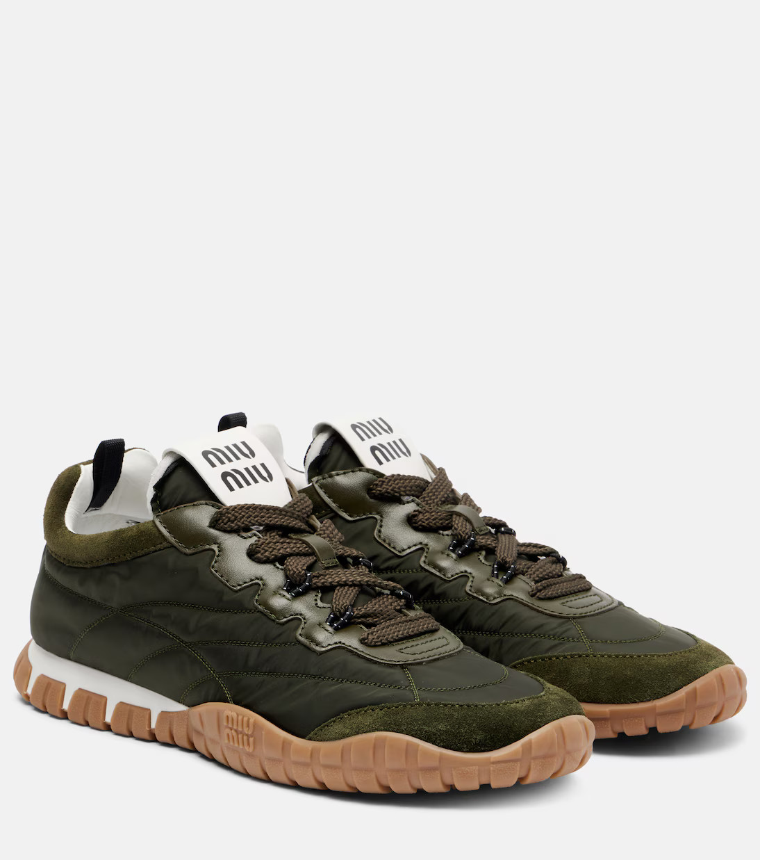 Tyre suede-trimmed sneakers | Mytheresa (INTL)