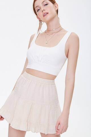 Clip Dot Tiered Mini Skirt | Forever 21 (US)