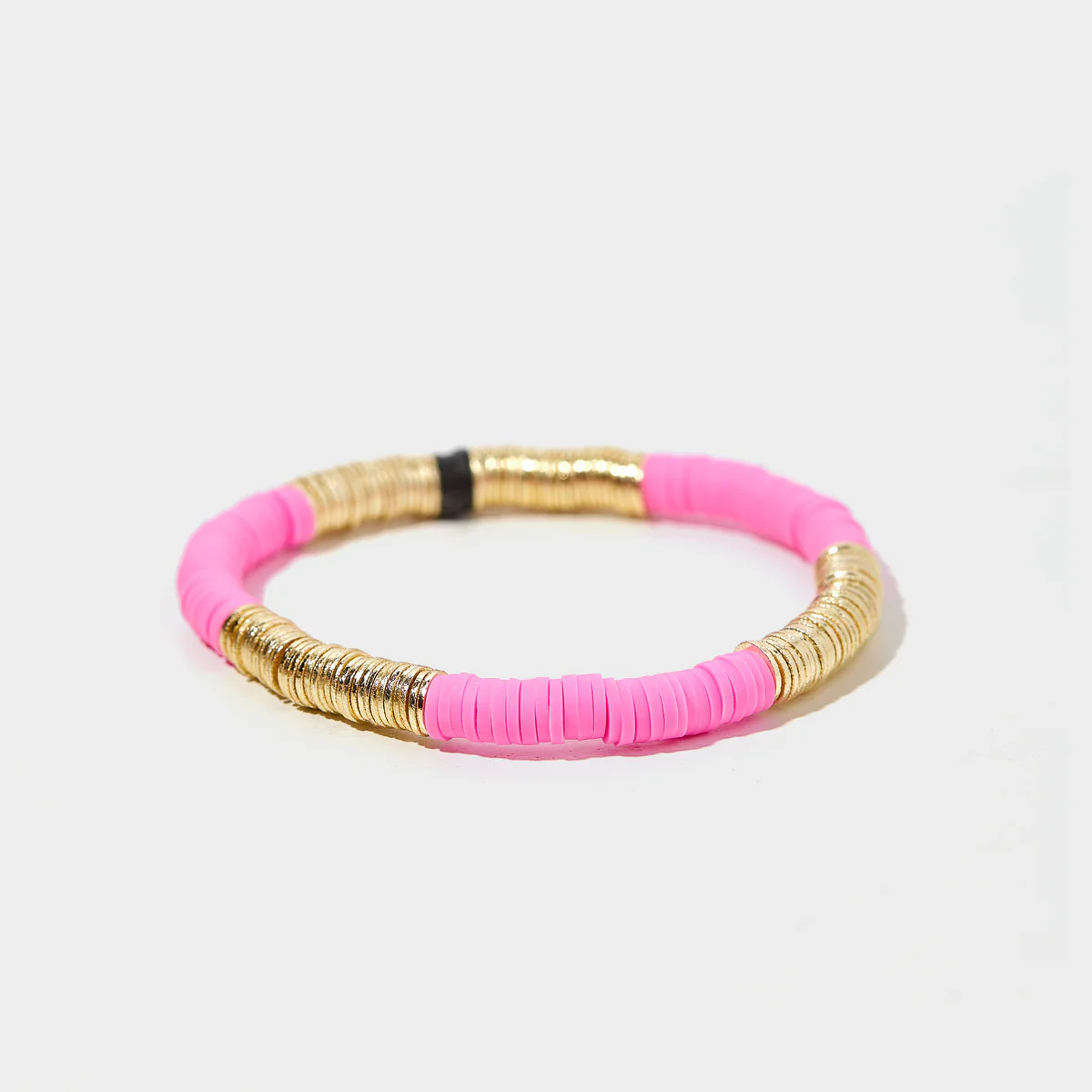 Hibiscus Pink Vinyl Bracelet 6mm | Allie + Bess