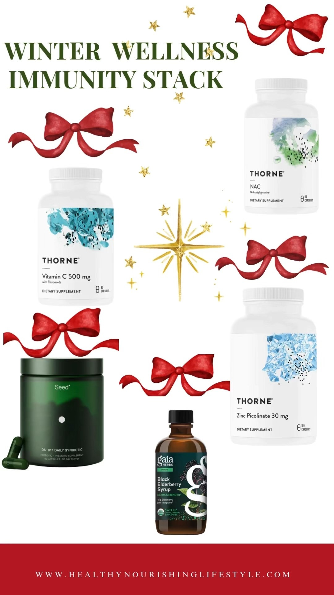 As we head into cold + flu season and those less-sunny winter days, your immune system deserves a little extra love.

These are the five supplements I trust to keep my body strong, energized, and glowing through the holidays. Supplements help but they aren’t magic. Pair them with whole foods, movement, sleep, and stress management for the real glow-up.

Save this stack for when you need a little winter wellness boost. ❄️✨

#LTKselfcare #LTKHoliday #LTKSeasonal