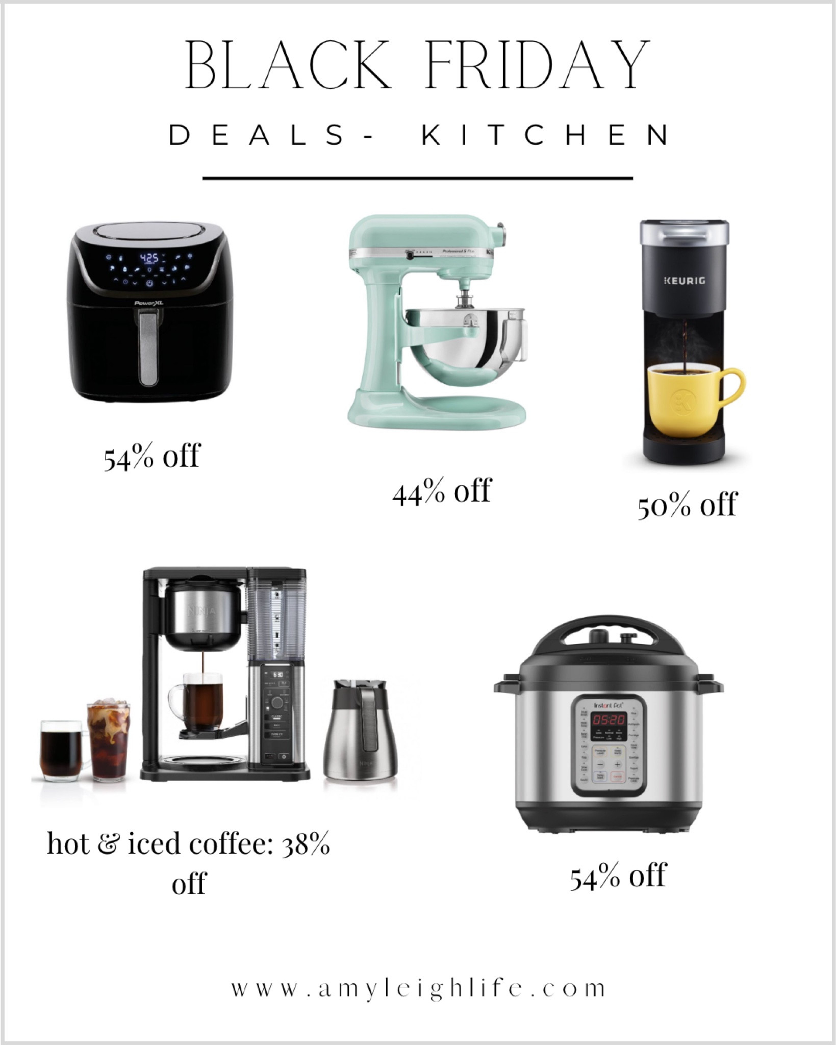 Black Friday deals: kitchen gadgets 

Keurig, single serve coffee, coffee maker, k cup, pod coffee maker, small coffee pot, stand mixer, kitchen mixer, kitchen aid, target, large counter mixer, air fryer, food cooker, dehydrator, ninja coffee, iced coffee maker, hot coffee maker, instant pot, pressure cooker, crock pot

#LTKsalealert #LTKhome #LTKCyberweek