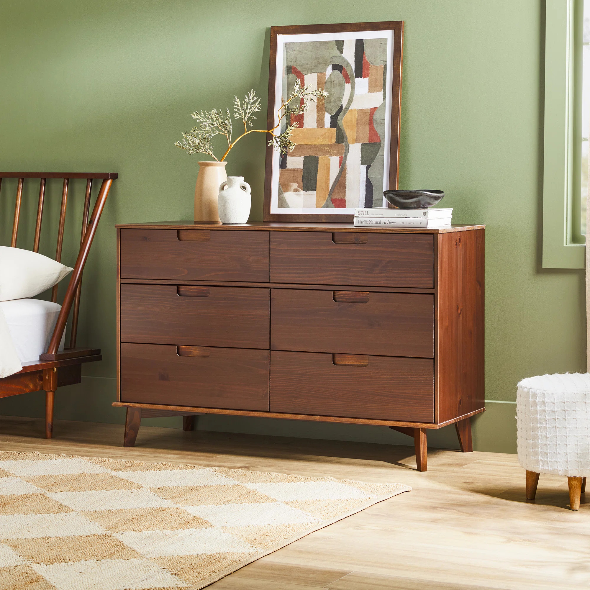Yarber 6 Drawer Solid Wood Double Dresser | Wayfair North America