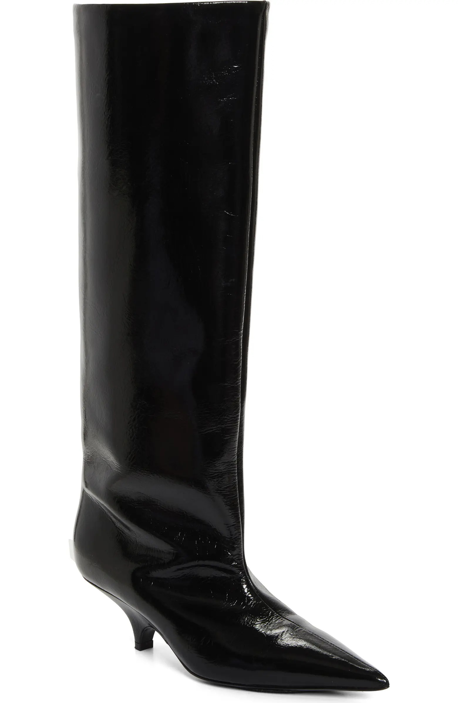 TOTEME Pointed Toe Knee High Kitten Heel Boot (Women) | Nordstrom | Nordstrom