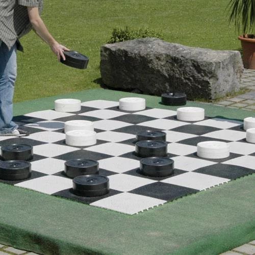 Kettler Giant Chess and Checker Game Board - 10 x 10 Feet, Black and White | Walmart (US)