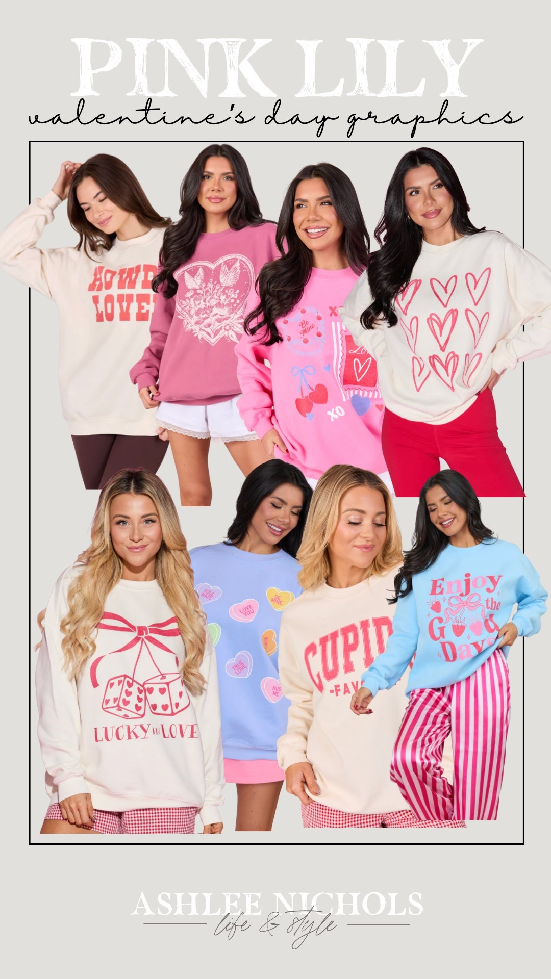 Valentine’s Day graphic sweatshirt