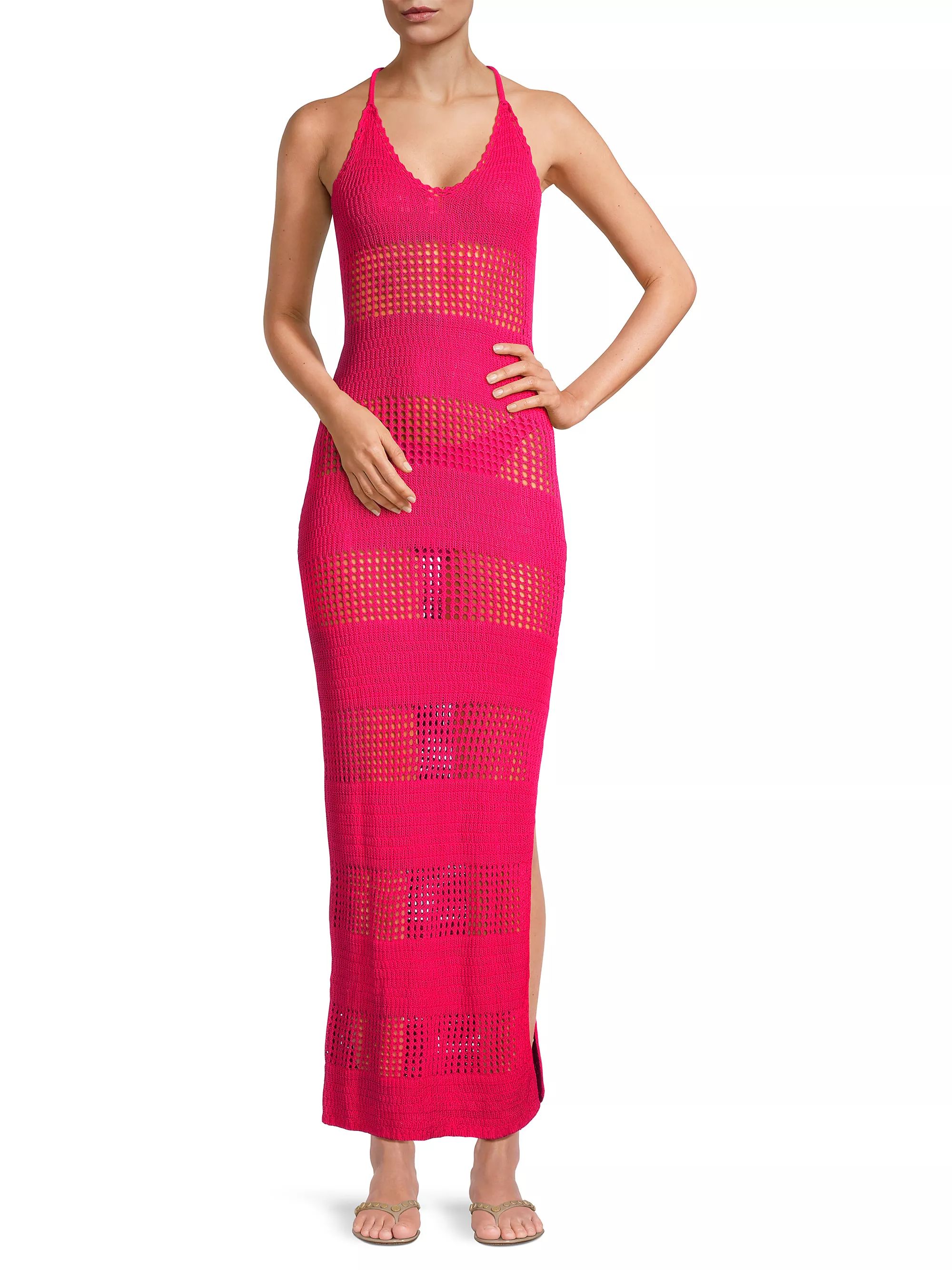 Kalea Striped Crochet Maxi Dress | Saks Fifth Avenue