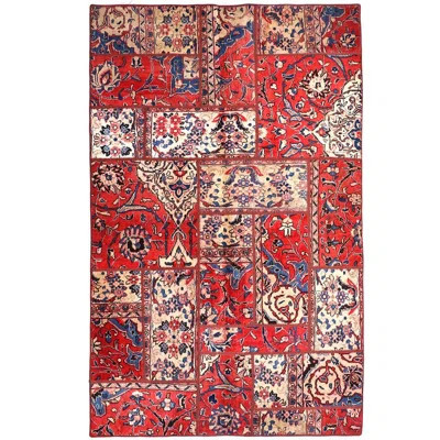 Cabdi One-of-a-Kind 4'10" x 7'10" 1970s Area Rug in Red/Blue/White | Wayfair North America