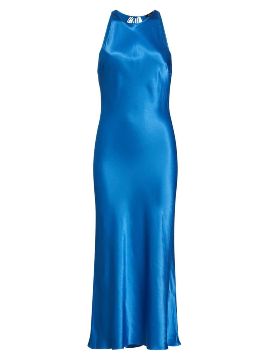 Rails Solene Satin Sleeveless Midi-Dress | Saks Fifth Avenue