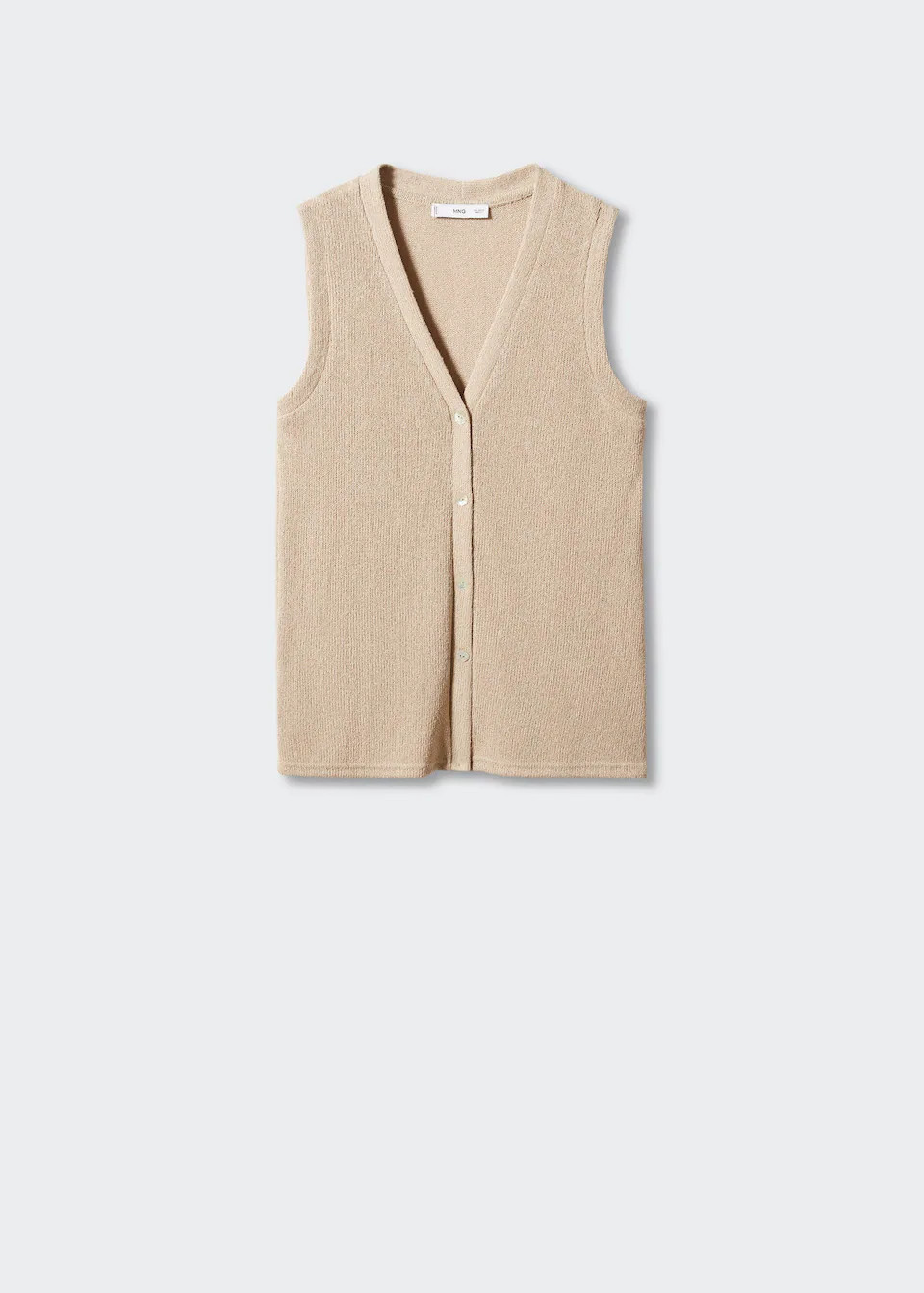 Buttoned knit top -  Women | Mango United Kingdom | MANGO (UK)