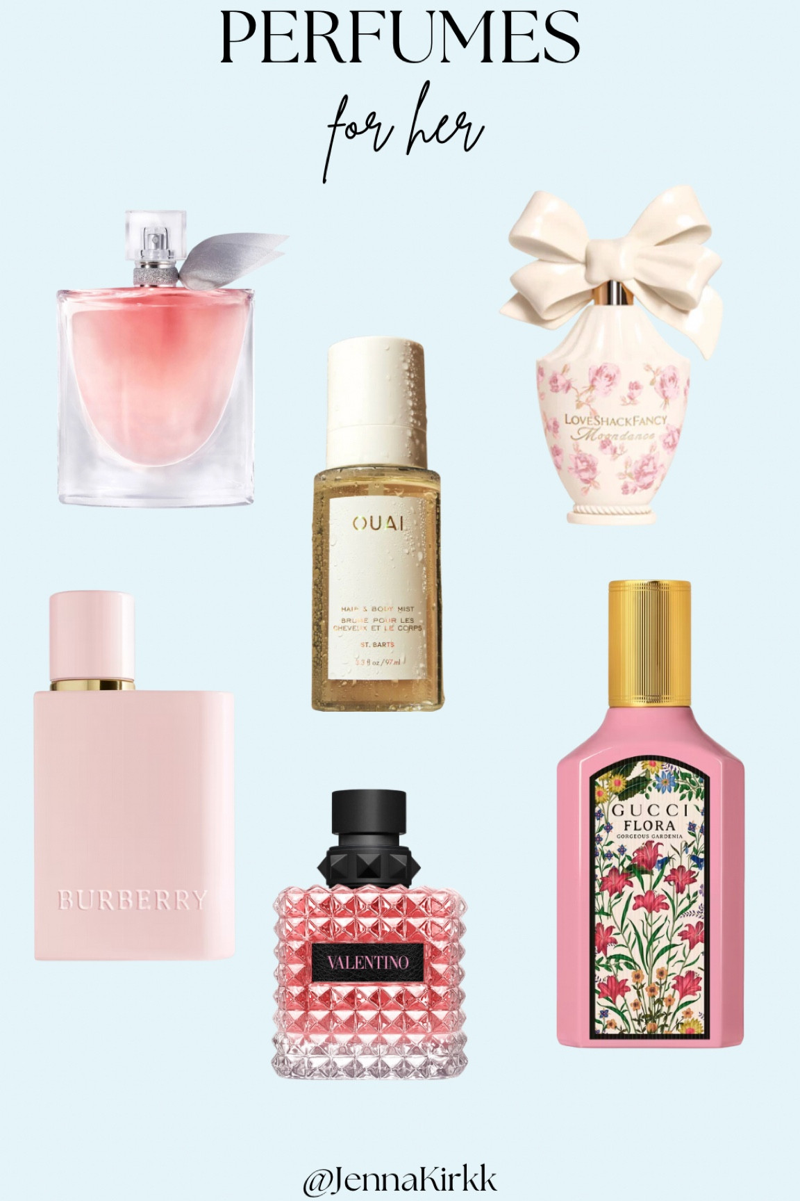 Perfumes that smell classy & girly !! #perfume #burberry #gucci #ouai #lancome #valentino #loveshackfancy

#LTKSeasonal #LTKGiftGuide #LTKBeauty