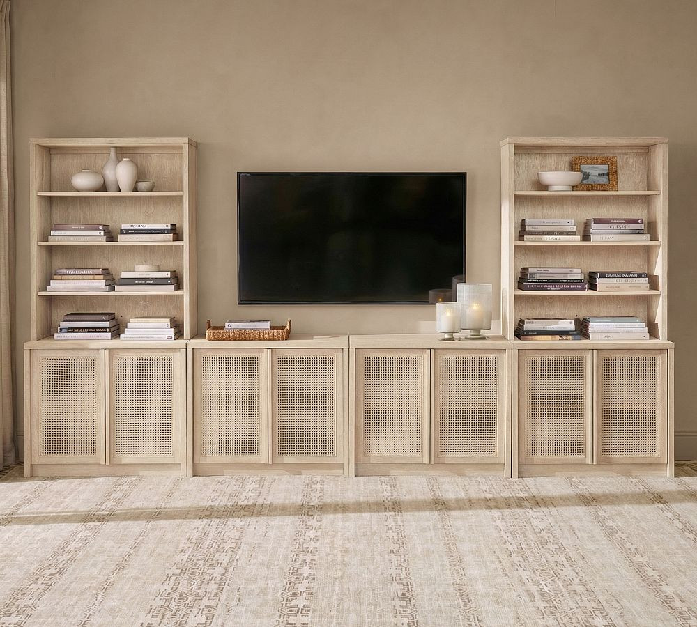 Marina Cane 6-Piece Storage Cabinet Set ​(144") | Pottery Barn (US)