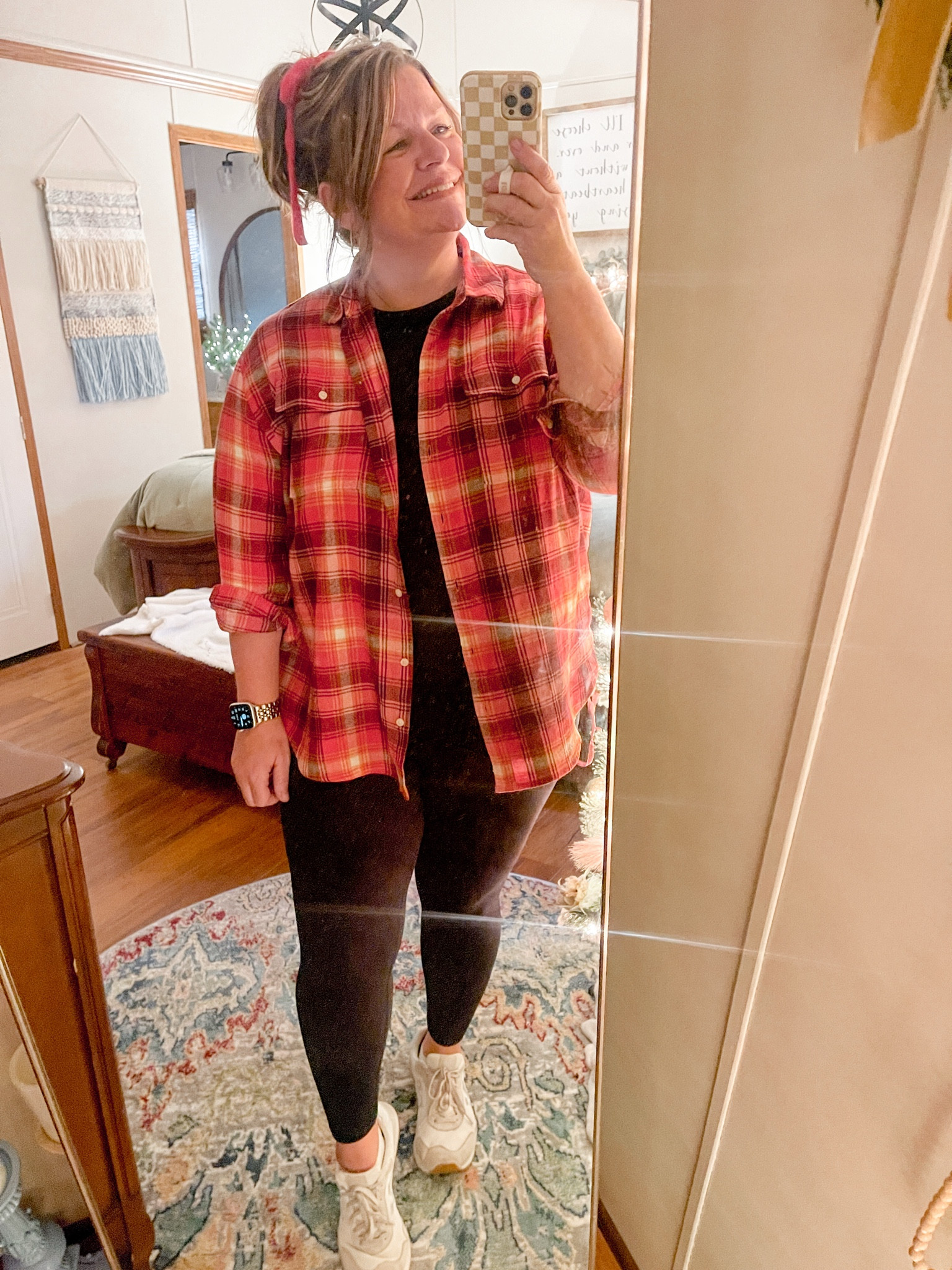 Feeling cute and confident in plaid and bows today! 🎀✨ Sometimes it’s the little details that make an outfit (and a day) extra special.
‘She is more precious than rubies; nothing you desire can compare with her.’ – Proverbs 3:15 💖
#OOTD #PlaidAndBows #FaithAndFashion #EverydayStyle”


#LTKShoeCrush #LTKOver40 #LTKMidsize