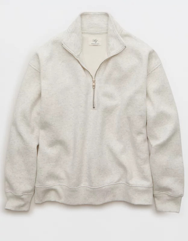 AE Everyday Luxe Quarter-Zip Sweatshirt | American Eagle Outfitters (US & CA)