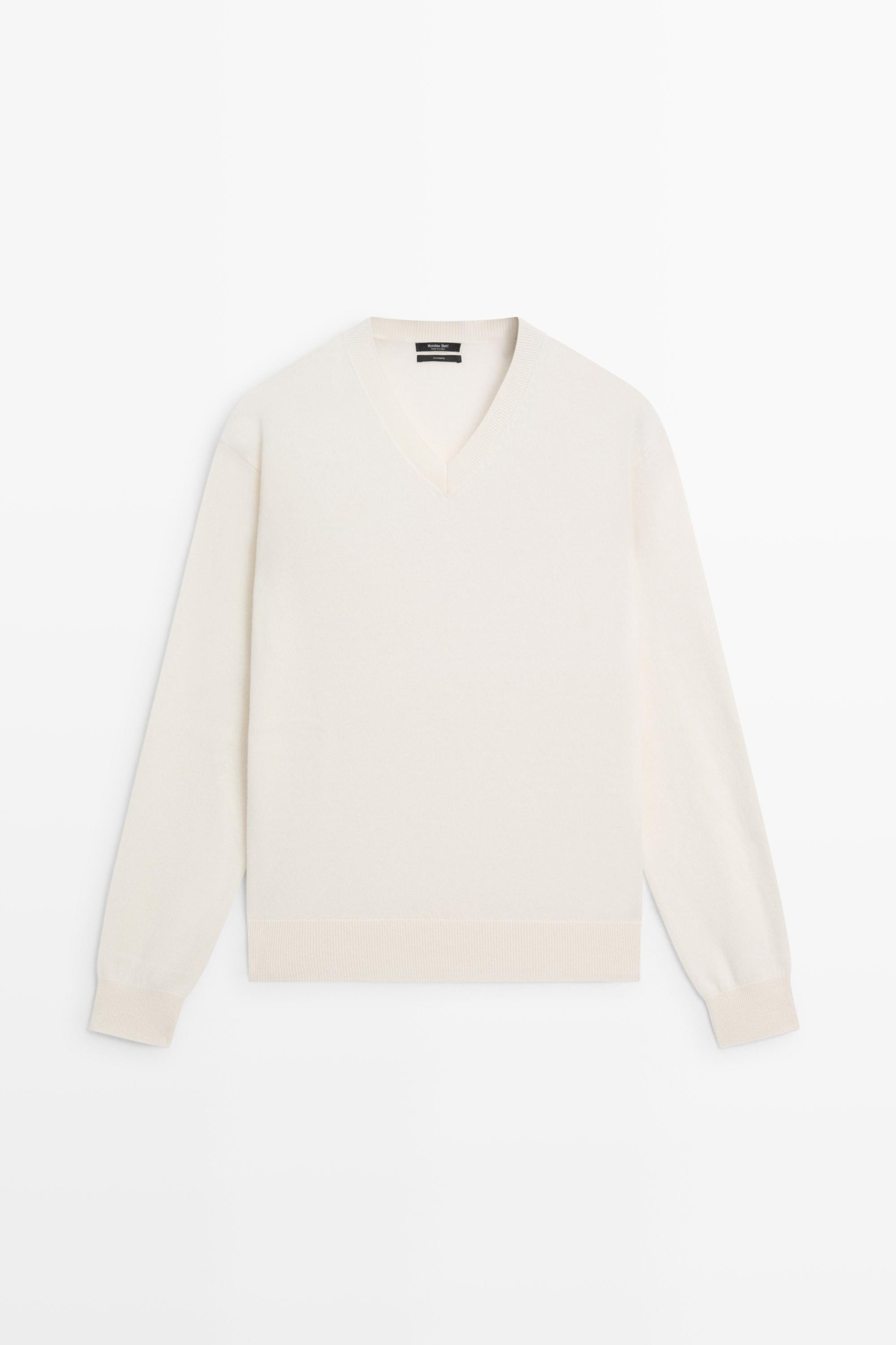 100% cashmere knit sweater | Massimo Dutti FR